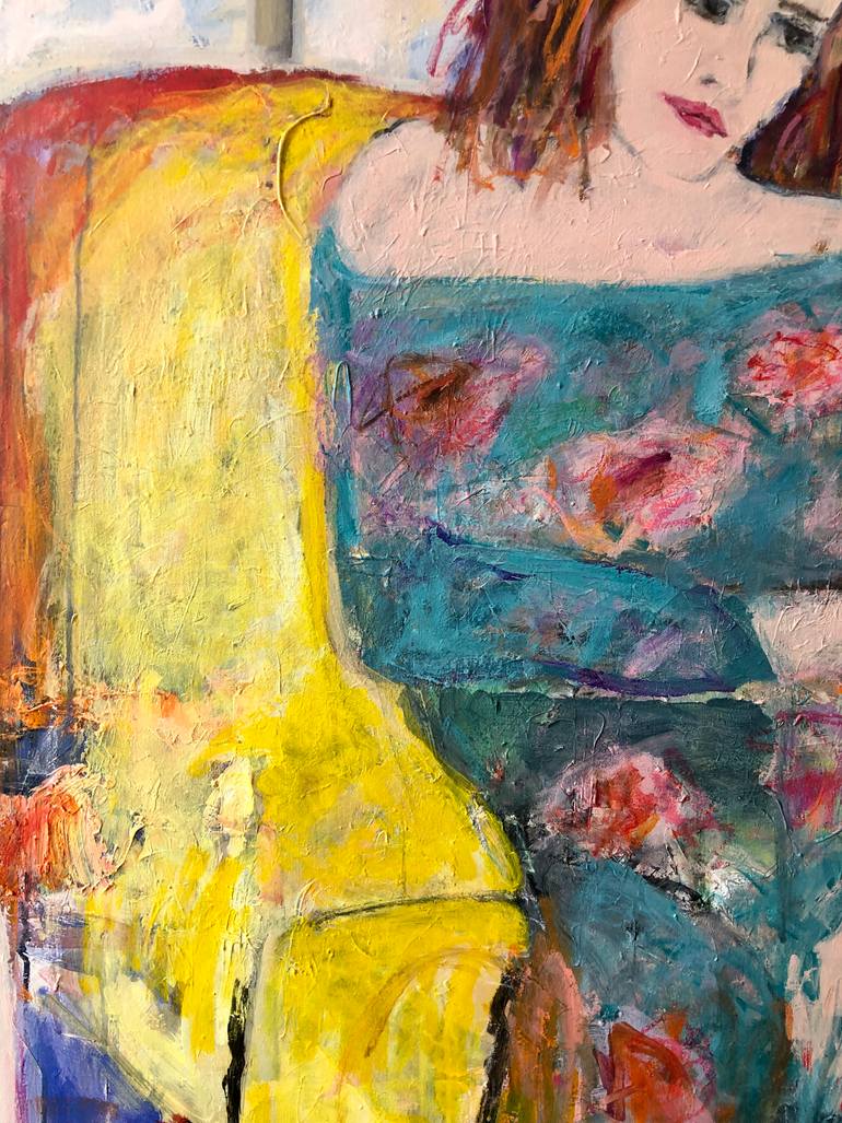 Original Abstract Expressionism Women Painting by Sandy Welch