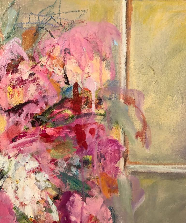 Original Abstract Expressionism Floral Painting by Sandy Welch