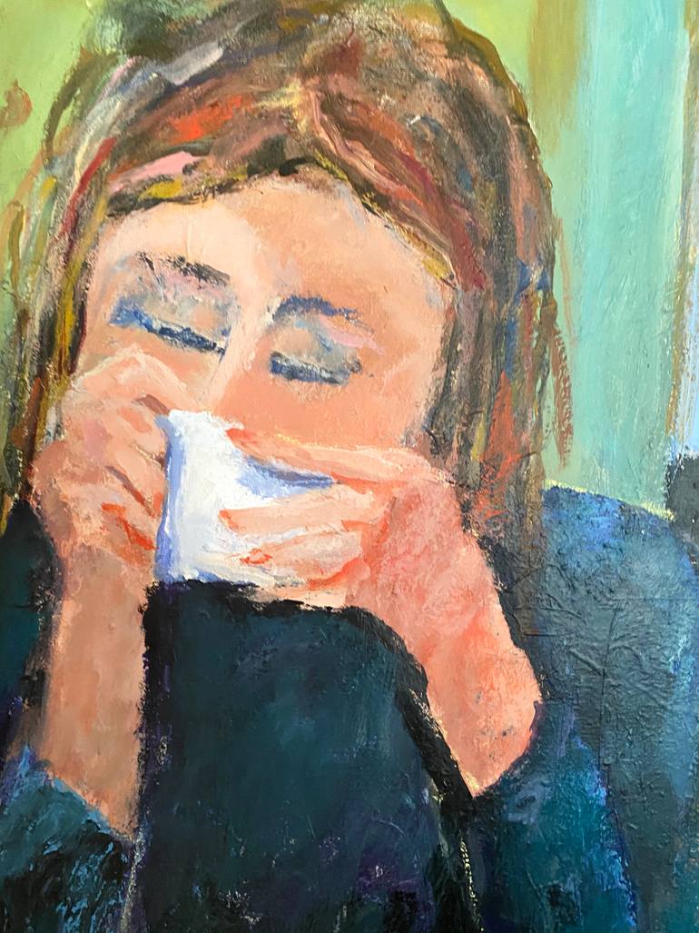 Original Figurative People Painting by Sandy Welch