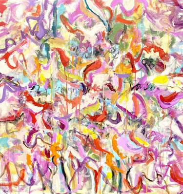 Original Abstract Expressionism Abstract Paintings by Sandy Welch
