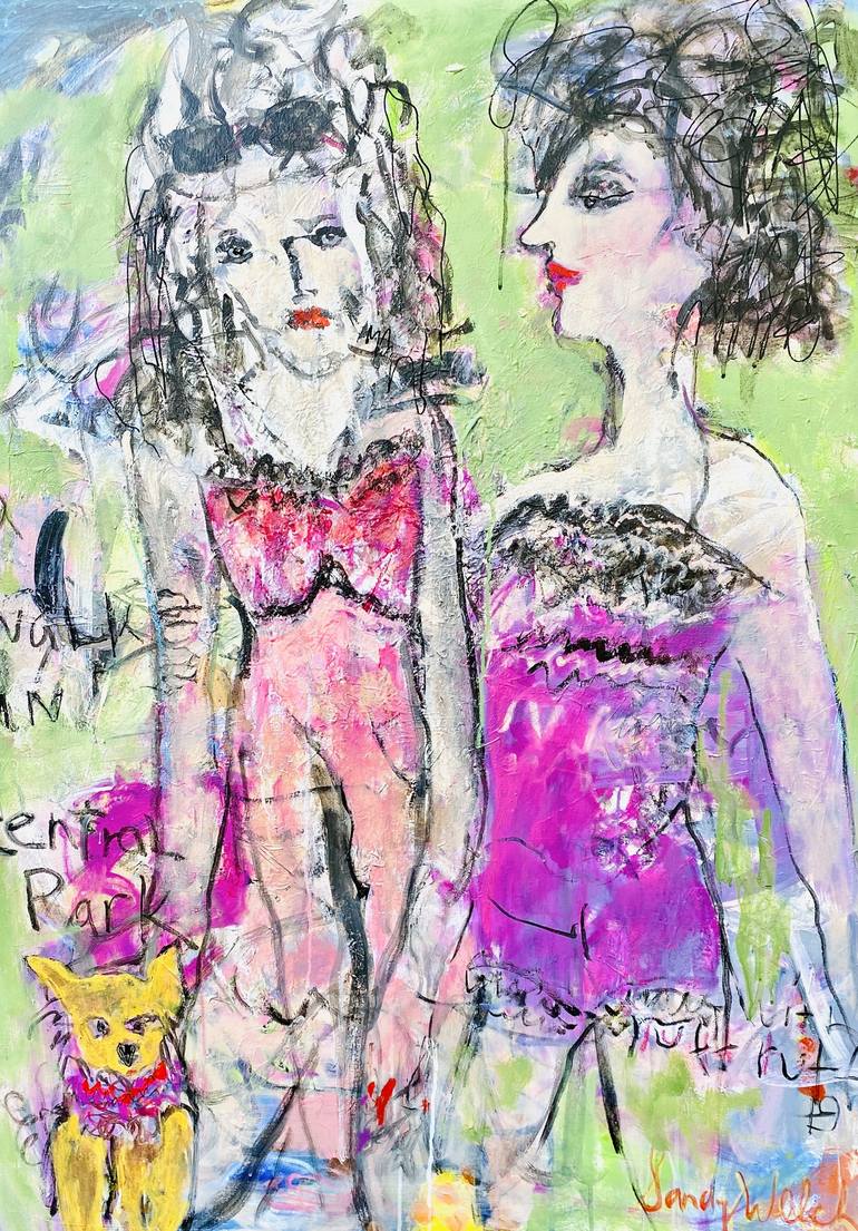 Print of Abstract Expressionism Fashion Paintings by Sandy Welch