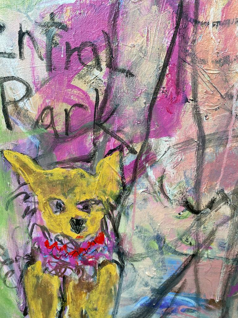 Original Abstract Expressionism Fashion Painting by Sandy Welch