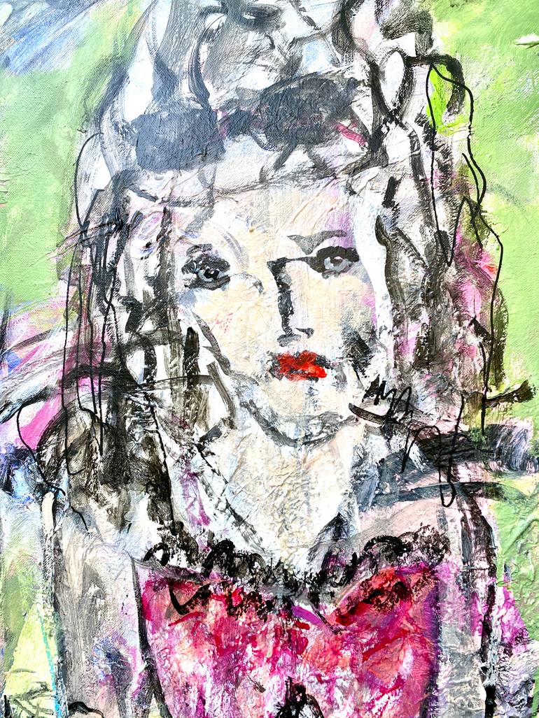 Original Abstract Expressionism Fashion Painting by Sandy Welch