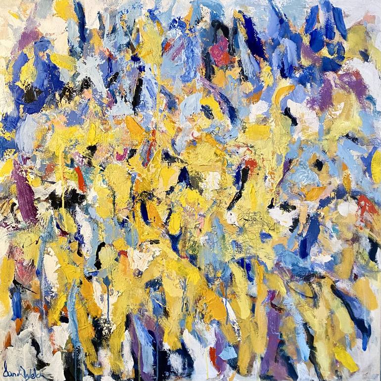 Print of Fine Art Abstract Paintings by Sandy Welch