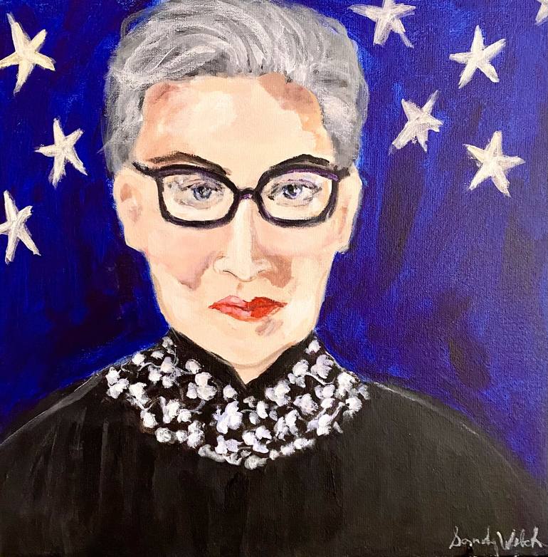 Print of Figurative Celebrity Paintings by Sandy Welch