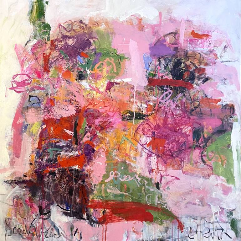 Print of Fine Art Abstract Paintings by Sandy Welch