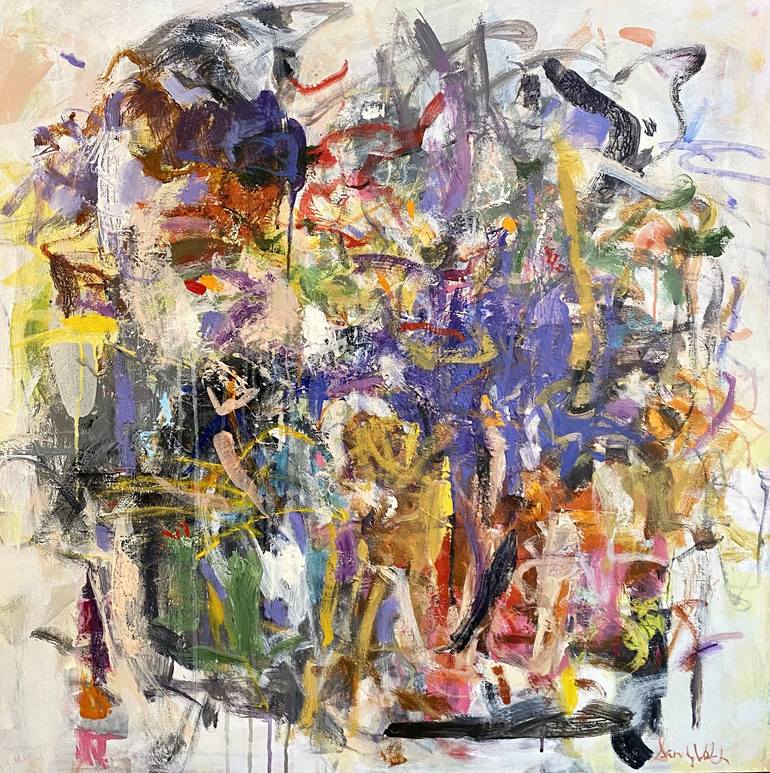 Print of Abstract Expressionism Abstract Paintings by Sandy Welch