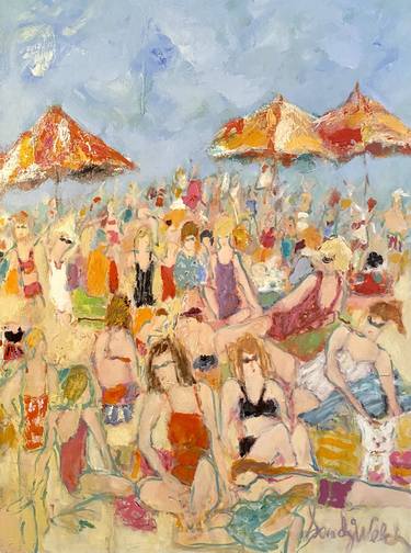 Original Impressionism People Paintings by Sandy Welch