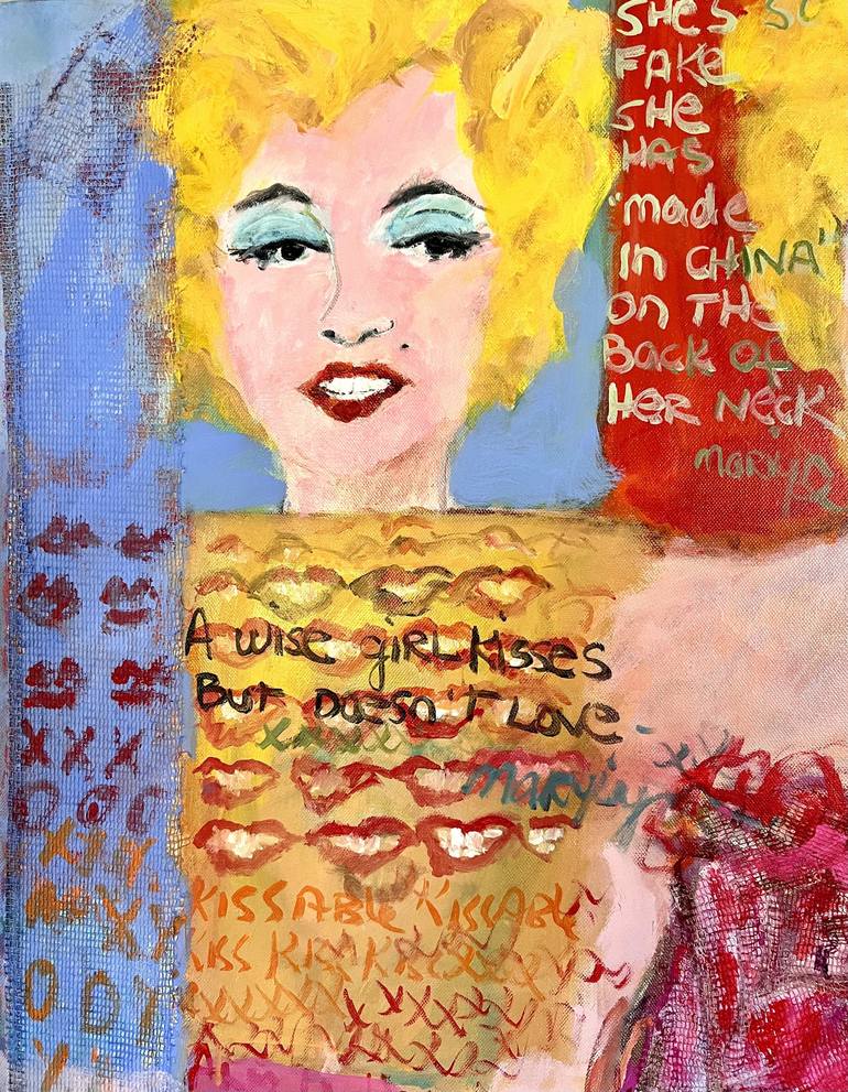 Original Pop Culture/Celebrity Painting by Sandy Welch