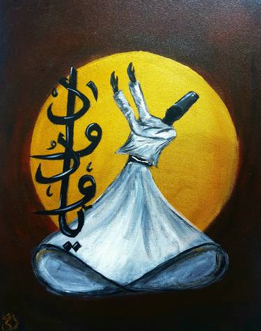 Original Calligraphy Painting by AQSA AMIR