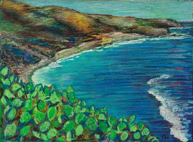 Original Impressionism Seascape Drawings by Lisa Orr
