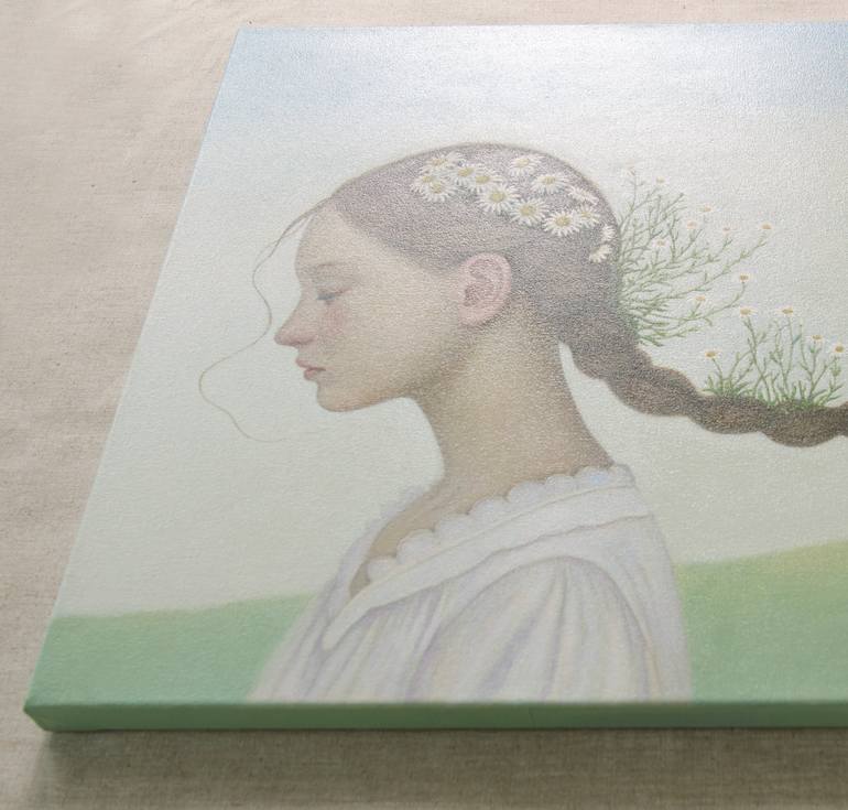 Original Symbolism People Painting by Wenyi Zhu