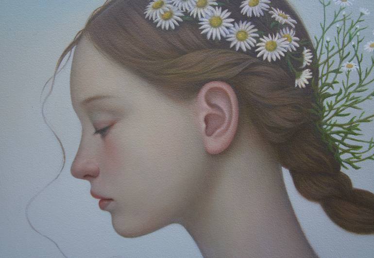 Original Symbolism People Painting by Wenyi Zhu