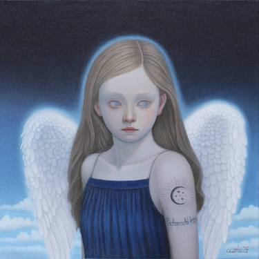 Original Surrealism Fantasy Painting by Wenyi Zhu