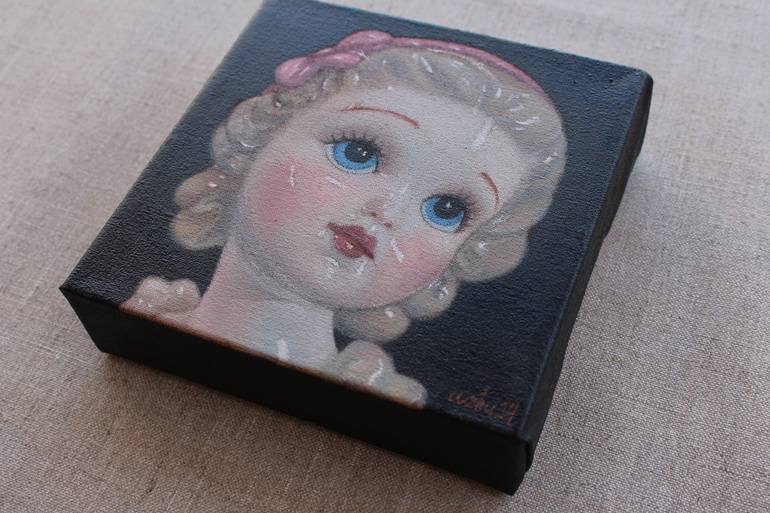 Original Art Nouveau Children Painting by Wenyi Zhu