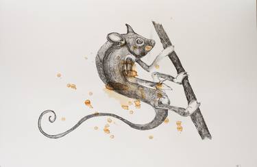 Original Surrealism Animal Drawings by Leni Smoragdova