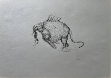 Original Illustration Animal Drawings by Leni Smoragdova