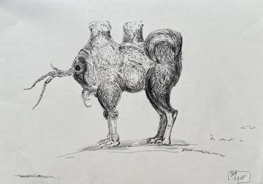 Original Conceptual Animal Drawings by Leni Smoragdova