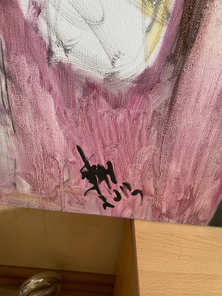 Original Surrealism Love Painting by Leni Smoragdova