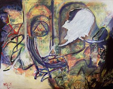 Original Abstract Expressionism Religion Paintings by Leni Smoragdova
