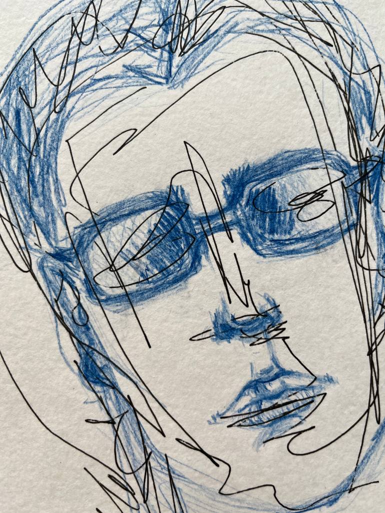 Original Conceptual People Drawing by Leni Smoragdova