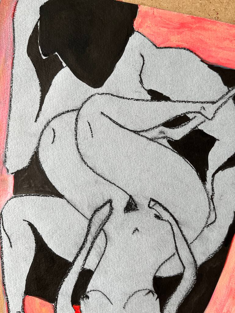 Original Figurative Women Drawing by Leni Smoragdova