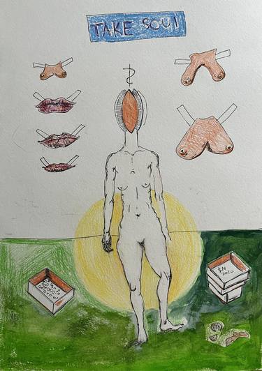 Original Conceptual Performing Arts Drawings by Leni Smoragdova