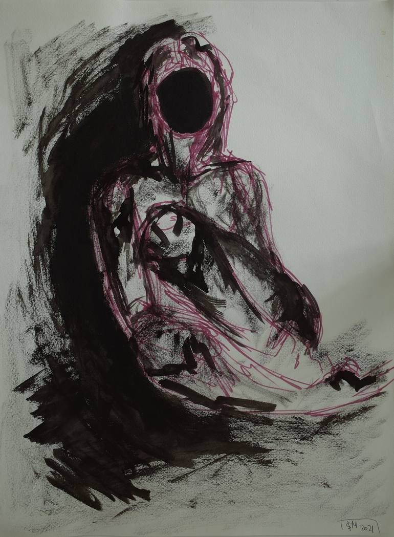 Original Conceptual Body Drawings by Leni Smoragdova