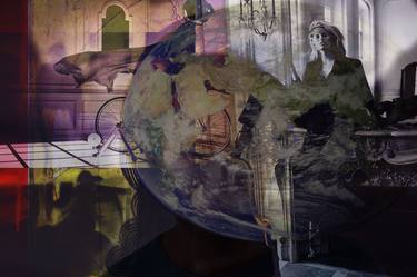 Original Abstract Expressionism Cinema Collage by Leni Smoragdova