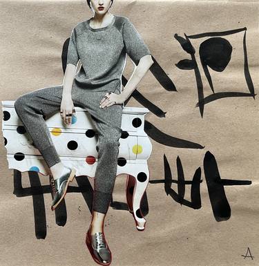 Original Conceptual Women Collage by Leni Smoragdova