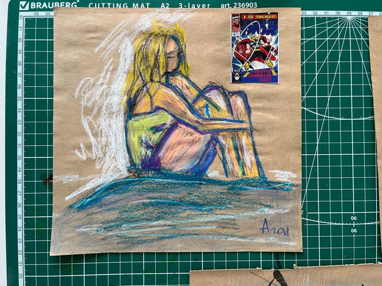 Original Conceptual Women Collage by Leni Smoragdova