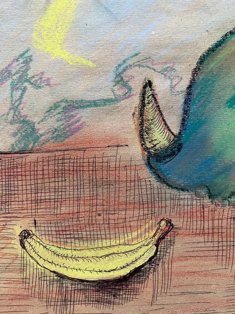 Original Conceptual Animal Drawing by Leni Smoragdova