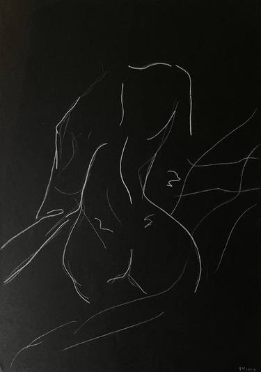 Original Conceptual Nude Drawings by Leni Smoragdova