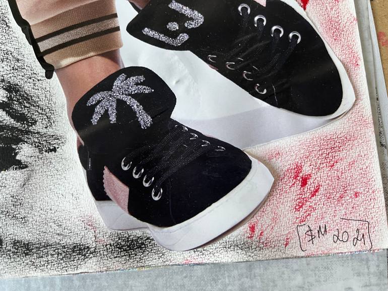 Original Surrealism Women Collage by Leni Smoragdova