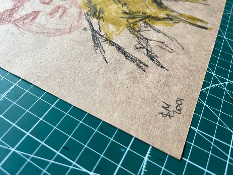 Original Illustration Animal Drawing by Leni Smoragdova