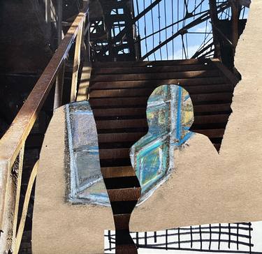 Original Abstract Cities Collage by Leni Smoragdova