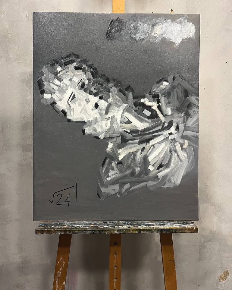 Original Abstract Expressionism Classical Mythology Painting by Anas Jordan