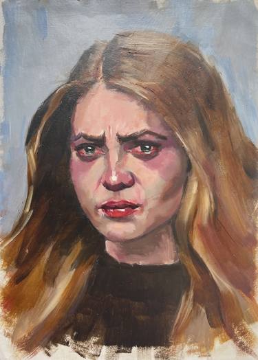 Original Realism Women Paintings by Olena Batchenko