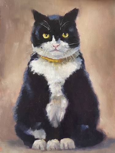 Original Impressionism Cats Paintings by Olena Batchenko