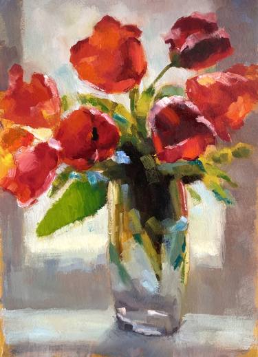 Original Impressionism Floral Paintings by Olena Batchenko