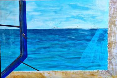 Original Contemporary Seascape Painting by Tatiana Izmailova Zachari