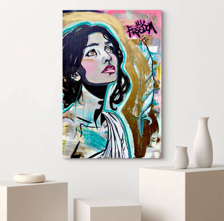 Original Street Art Graffiti Painting by Erica Morris
