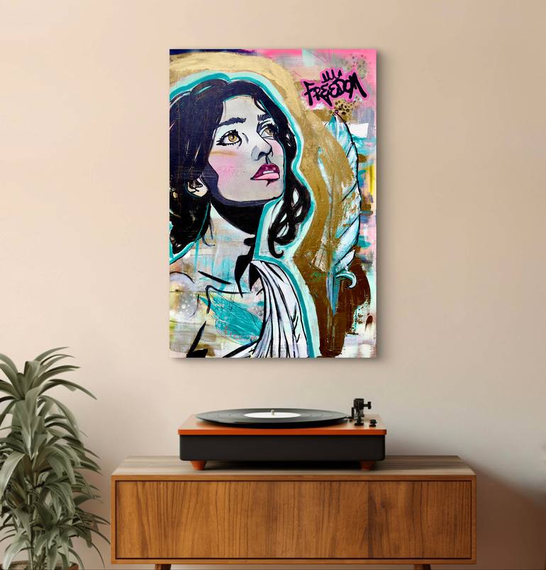 Original Street Art Graffiti Painting by Erica Morris