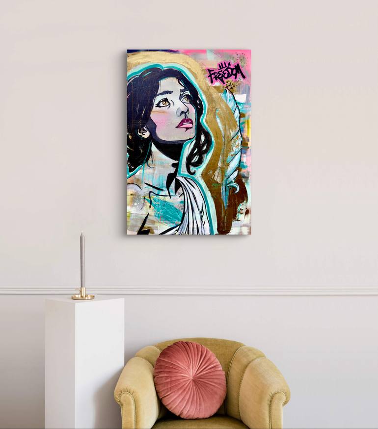Original Street Art Graffiti Painting by Erica Morris
