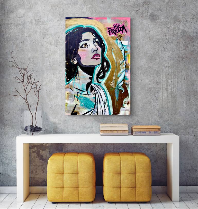 Original Street Art Graffiti Painting by Erica Morris