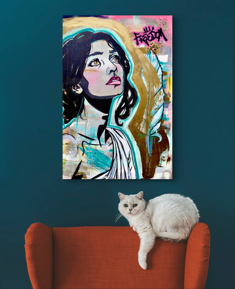 Original Street Art Graffiti Painting by Erica Morris