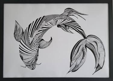 Original Abstract Expressionism Animal Drawings by Natalia Sileno