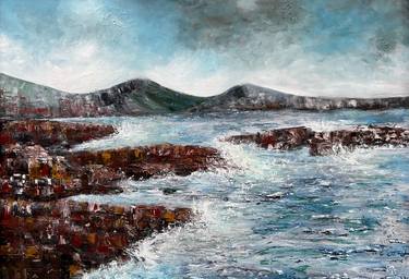 Print of Seascape Paintings by Hilary Marsh