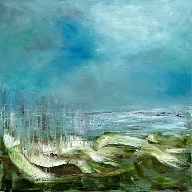 Original Abstract Expressionism Seascape Paintings by Hilary Marsh