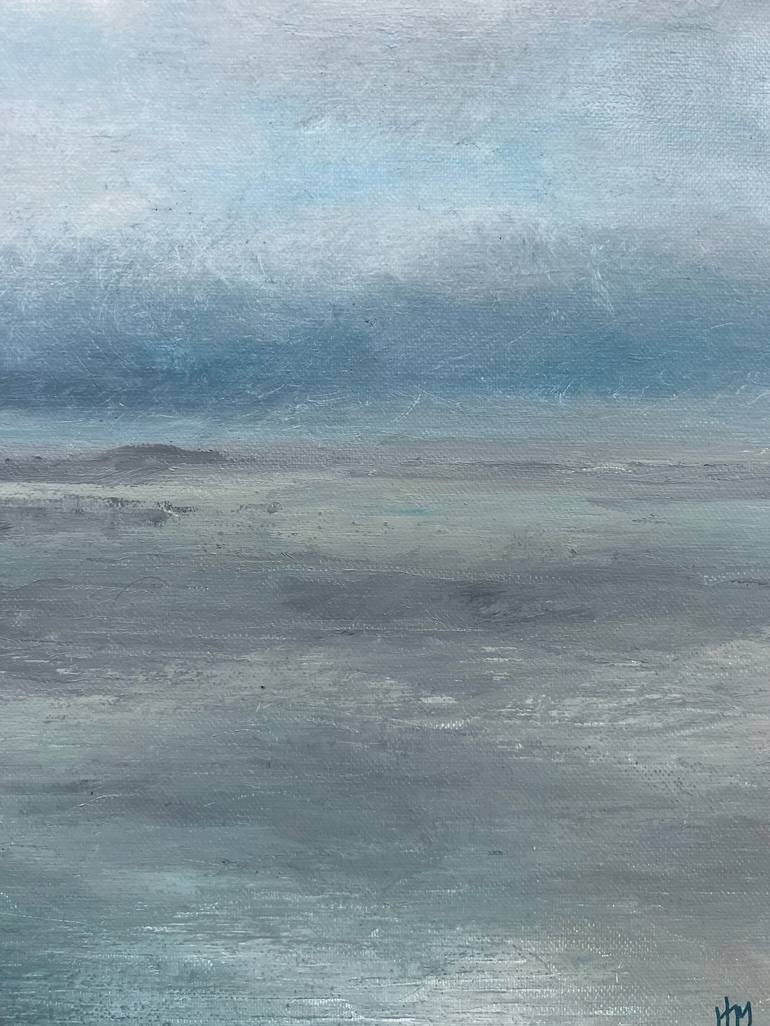 Original Impressionism Seascape Painting by Hilary Marsh